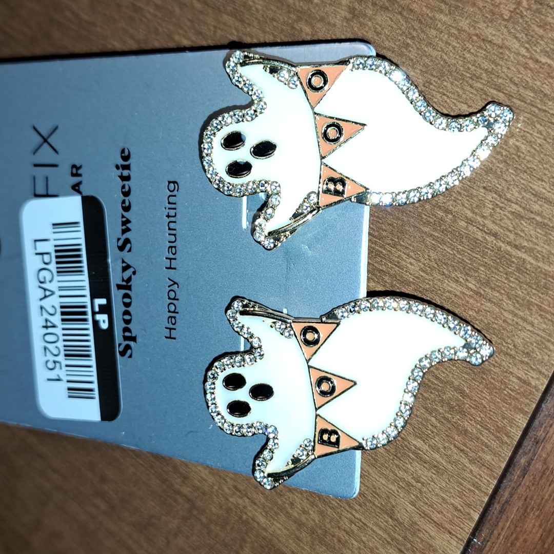 Halloween Ghost Earrings With Boo Banner/ Bundle Only 2 Or More Items